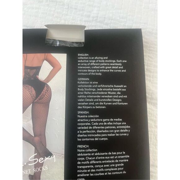 Utralplayer Enchanting l Black Bodystocking NEW - Picture 3 of 3